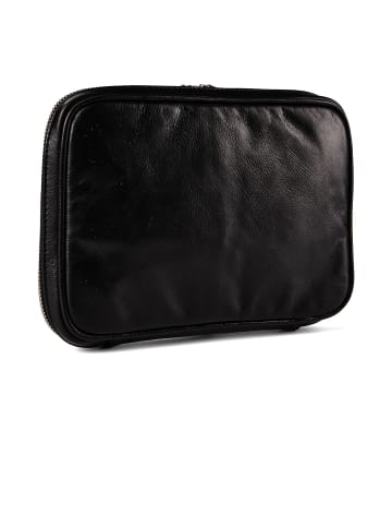 Buddy Kulturbeutel Leder 24 cm schwarz