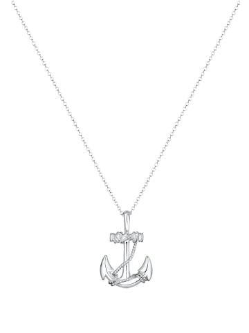 Halskette 925 Sterling Silber Anker in Silber