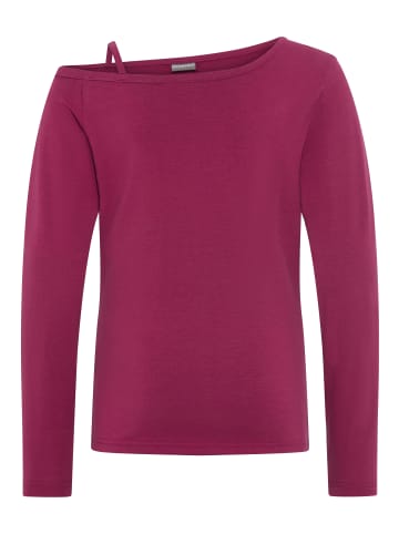 Langarmshirt in bordeaux