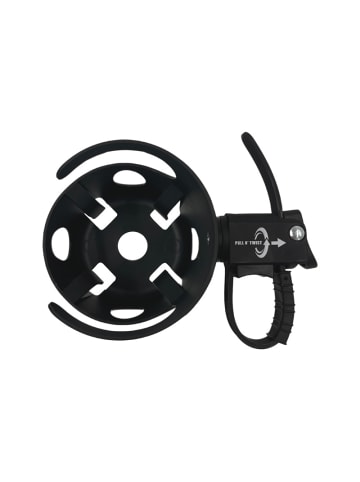 Universeller Becherhalter für Kinderwagen 360° drehbar in Schwarz