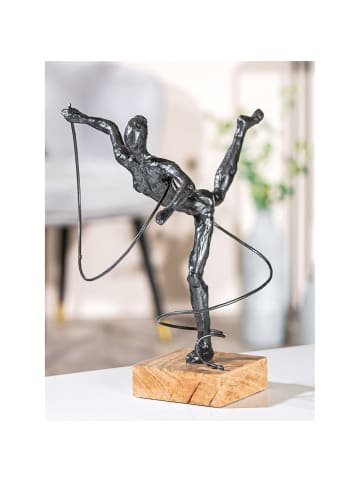 Skulptur Körpergefühl anthrazitfarben - (H) 30 cm