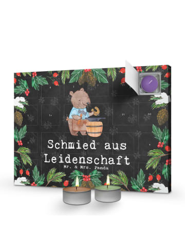 Adventskalender Schmied Leidenschaft mit Spruch in Kreidetafel
