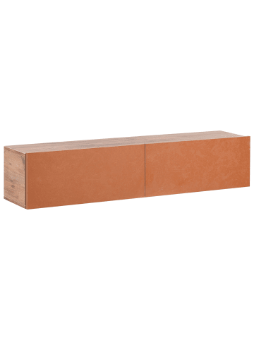 TV-Schrank GLADSTONE in Rot/Braun - (W) 140 x (H) 30 x (L) 32 cm