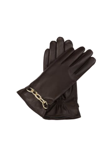 Handschuhe (Echt-Leder) in Dunkelbraun
