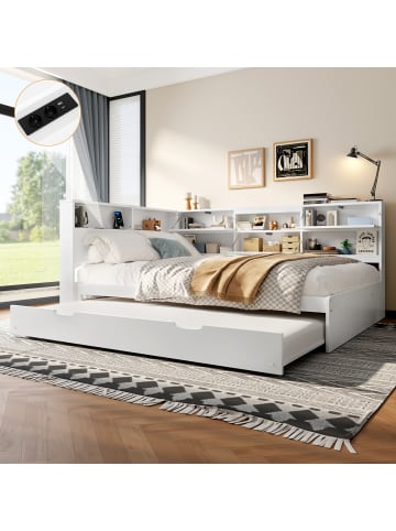 Ausziehbares Schlafsofa Daybett mit Staufach Ohne Matratze 140x200cm 