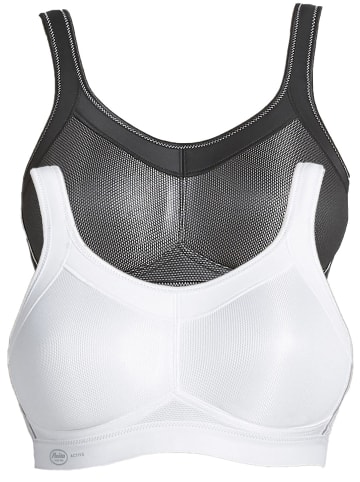 Sport BH momentum in Schwarz Weiss