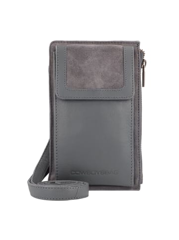 Seventies Suede Handytasche Leder 12.5 cm dusk blue