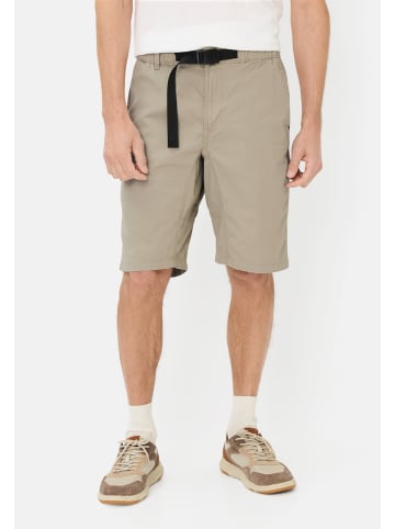 Bermuda Shorts mit elastischem Bund in Beige