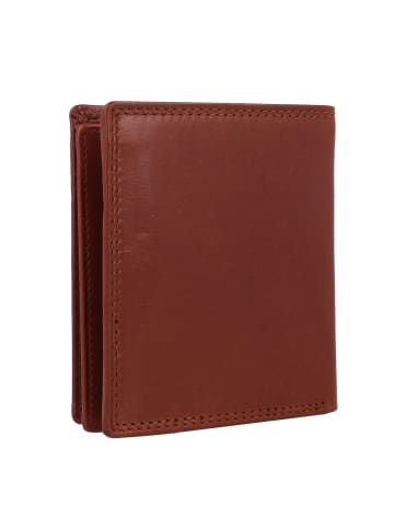 Vintage Geldbörse RFID Schutz Leder 9.5 cm natur