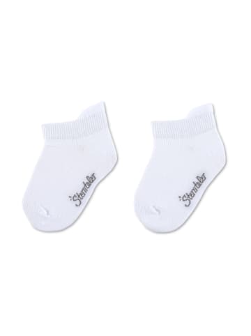 Sneaker-Socken 2er-Pack uni in weiß