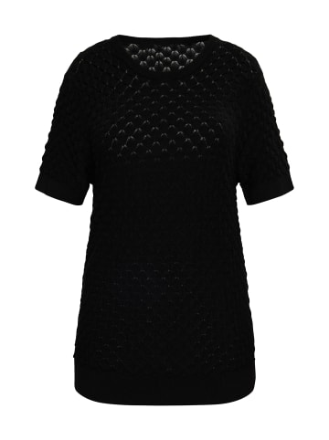 Women Strick Pullover in Schwarz