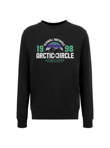 Sweatshirt Wrldvibe Aurora Mountain Quest Graphic in Black