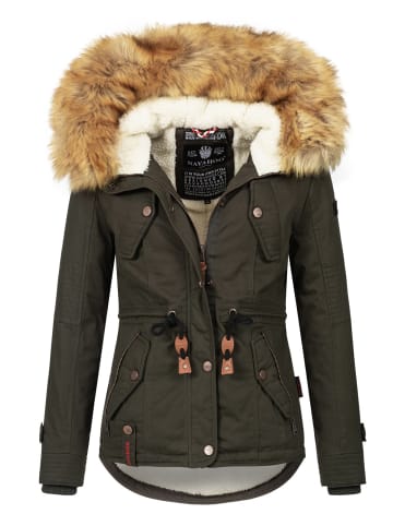 Winterjacke Navahoo Pearl Damen Jacke in Anthrazit