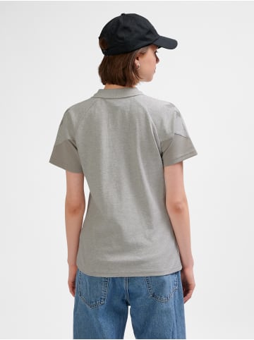 Polo Raglanärmel Hmltravel Damen in LIGHT GREY MELANGE