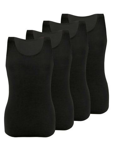 4er Sparpack Top in black black