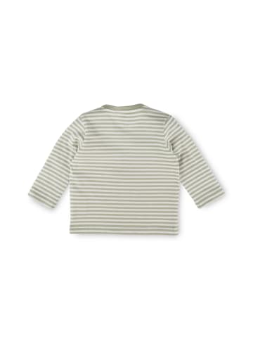 Langarmshirt Classic Baby in grün gestreift