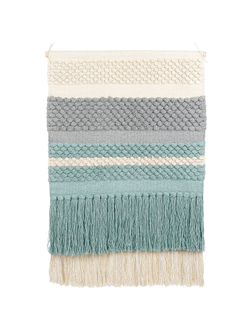 Wandbehang PARIKO in Bunt/Blau/Grau - (W) 60 x (H) 105 x (L) 1 cm Vertikal