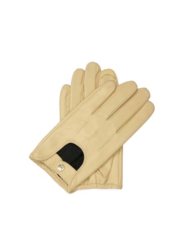 Handschuhe (Echt-Leder) in Beige
