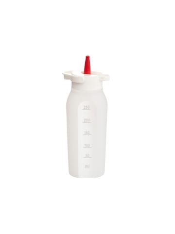 Dosierflasche PRESTO 250 ml, 4 Tüllen in weiß