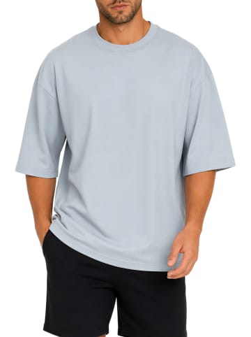 Herren Oversized T-Shirt in Light Blue