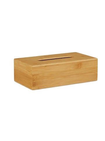 Kosmetiktücherbox in Natur - (B)27,5 x (H)8,5 x (T)15,5 cm