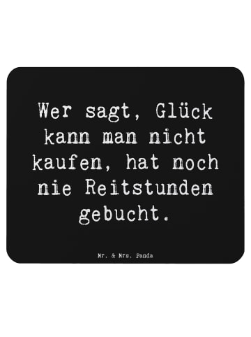 Mouse Pad Spruch Reitlehrerin Freude mit Spruch in Schwarz
