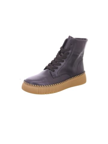 Schnür-Stiefeletten für Damen in dunkel-braun