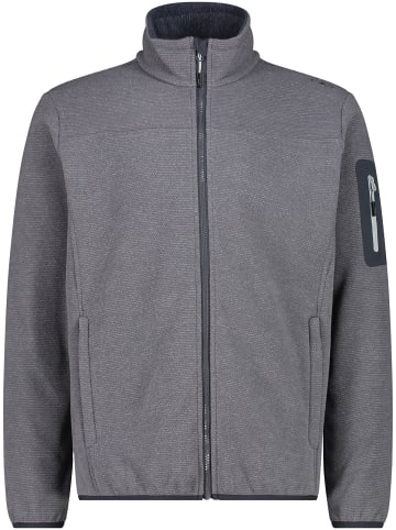 Jacke in hellgrau/schwarz