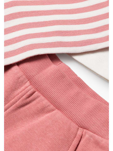 Jersey-Set 3tlg., 2 Langarmshirts und Hose in rosa