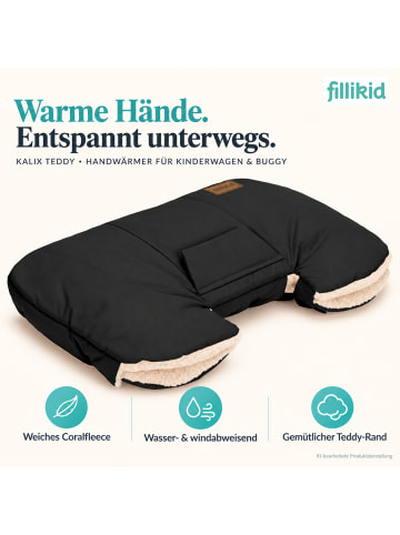 Handwärmer Kalix Teddy Exklusiv in Schwarz