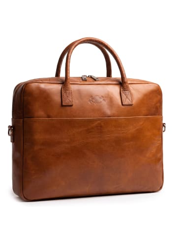 Leder-Laptoptasche 15" Cedar echt Leder Umhängetasche 15 Zoll Laptop in braun