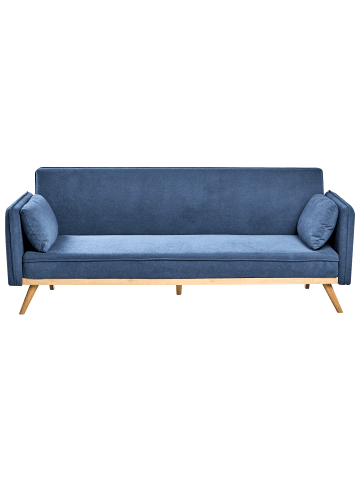 3-tlg 3-Sitzer Sofa ASAA in Blau/Braun