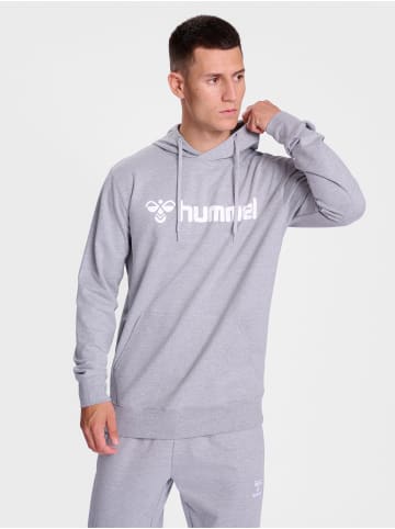 Verstellbare Taille Kapuzenpullover Hmlgo Erwachsene in GREY MELANGE
