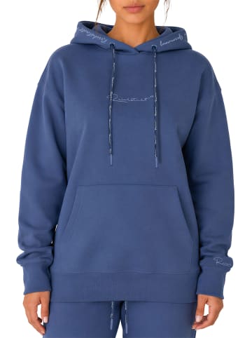 Damen Relaxed Fit Hoodie Marken-Stick in Dark Blue