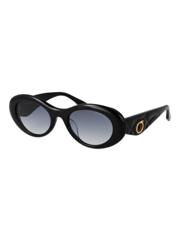 Damen Sonnenbrillen Oval Schwarz