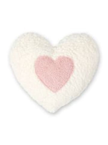 Dinkel-Bio-Wärmekissen, rosa Herz, GOTS, Made in Germany, Größe ca. 23x22 cm