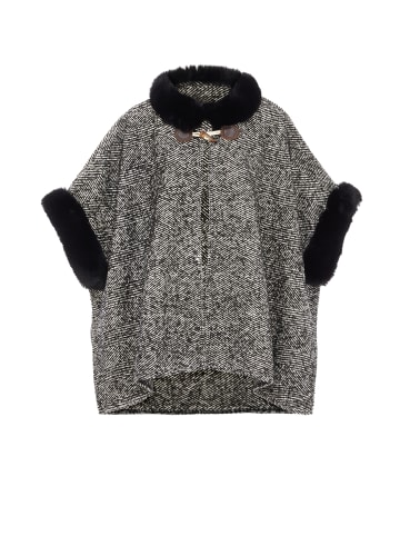 Damen Poncho in Schwarz