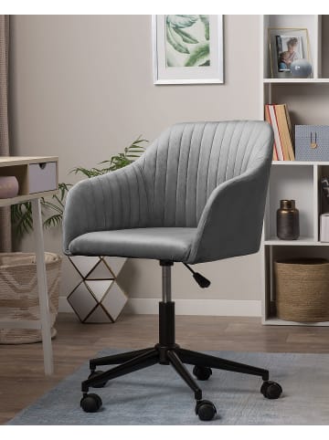 Bürostuhl VENICE in Grau/Schwarz - (W) 45 x (H) 89 x (L) 64 cm