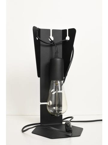 Tischlampe VIKING in Schwarz H 31cm