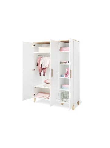 Kleiderschrank Lumi groß in Weiß