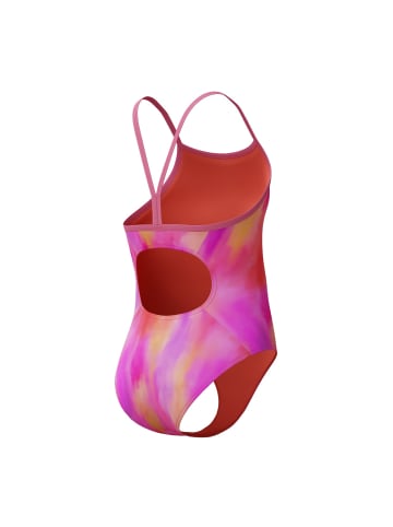 Schwimmanzug mit Print chlorbeständig und schnelltrocknend in rosa