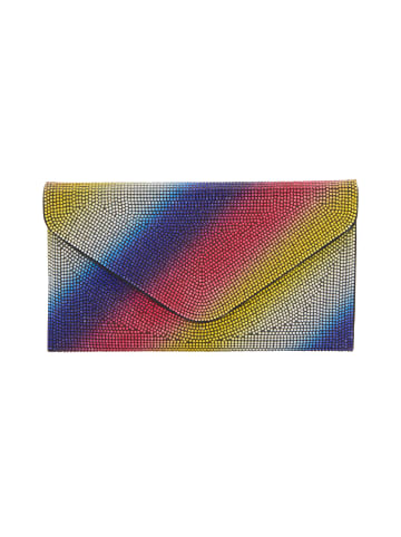 Women Clutch in Silver Multicolor