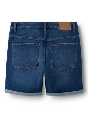 Jeansshorts in Dark Blue Denim