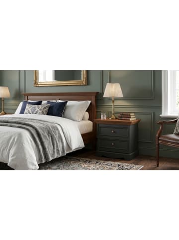 2er Set Nachtkonsolen Belluno Elegante Eichefarben / basaltgrau 59,5 / 44 / 53cm