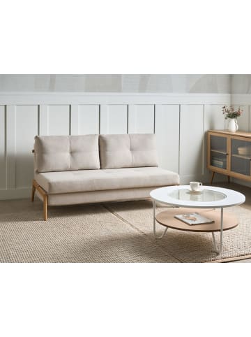 2-Sitzer Sofa EDLAND in Beige/Braun - (W) 152 x (H) 76 x (L) 94 cm