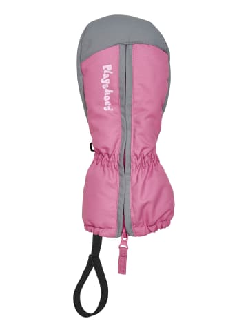 Fäustling mit Reißverschluss in pink