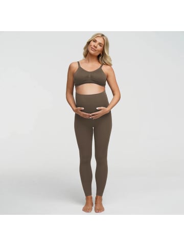 Umstandsleggings in Taupe