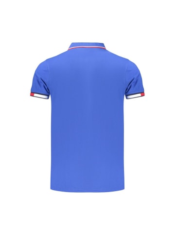 Blau Herren Poloshirt Hemd aus Baumwolle