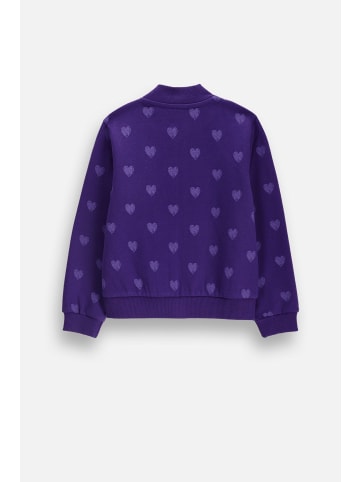 Reißverschlussjacke in violett
