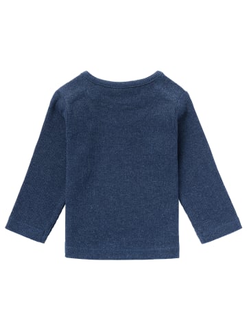 Langarmshirt Natal in Navy Melange